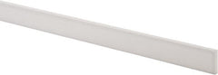 Made in USA - 2 Ft. Long x 1 Inch Wide x 3/16 Inch High, Virgin PTFE, Rectangular Plastic Bar - White, +/- 0.060 Tolerance - A1 Tooling