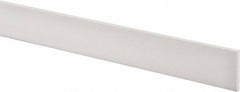 Made in USA - 1 Ft. Long x 1-1/2 Inch Wide x 3/16 Inch High, Virgin PTFE, Rectangular Plastic Bar - White, +/- 0.060 Tolerance - A1 Tooling