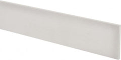 Made in USA - 3 Ft. Long x 2-1/2 Inch Wide x 3/16 Inch High, Virgin PTFE, Rectangular Plastic Bar - White, +/- 0.060 Tolerance - A1 Tooling