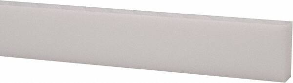 USA Sealing - 1' x 1/2" x 1/4" White PTFE (Virgin) Rectangular Bar - A1 Tooling