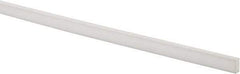 Made in USA - 4 Ft. Long x 1/2 Inch Wide x 1/4 Inch High, Virgin PTFE, Rectangular Plastic Bar - White, +/- 0.060 Tolerance - A1 Tooling