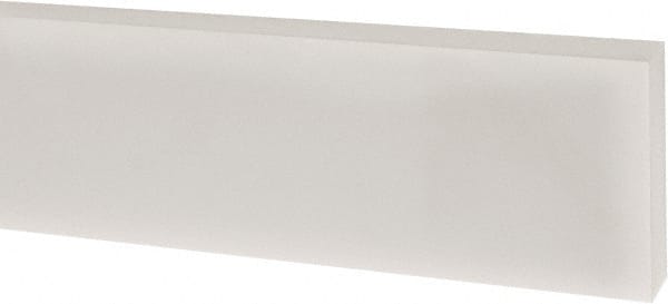 USA Sealing - 1' x 1" x 1/4" White PTFE (Virgin) Rectangular Bar - A1 Tooling