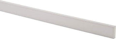 Made in USA - 3 Ft. Long x 1 Inch Wide x 1/4 Inch High, Virgin PTFE, Rectangular Plastic Bar - White, +/- 0.060 Tolerance - A1 Tooling