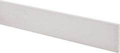 Made in USA - 2 Ft. Long x 2 Inch Wide x 1/4 Inch High, Virgin PTFE, Rectangular Plastic Bar - White, +/- 0.060 Tolerance - A1 Tooling