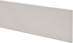 Made in USA - 1 Ft. Long x 4 Inch Wide x 1/4 Inch High, Virgin PTFE, Rectangular Plastic Bar - White, +/- 0.060 Tolerance - A1 Tooling