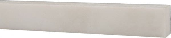 USA Sealing - 1' x 1/2" x 3/8" White PTFE (Virgin) Rectangular Bar - A1 Tooling