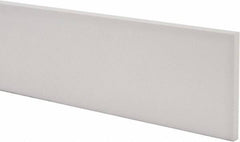 Made in USA - 1 Ft. Long x 4 Inch Wide x 3/8 Inch High, Virgin PTFE, Rectangular Plastic Bar - White, +/- 0.060 Tolerance - A1 Tooling