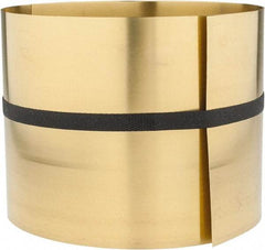 Made in USA - 5 Ft. Long x 6 Inch Wide x 0.012 Inch Thick, Roll Shim Stock - Brass - A1 Tooling