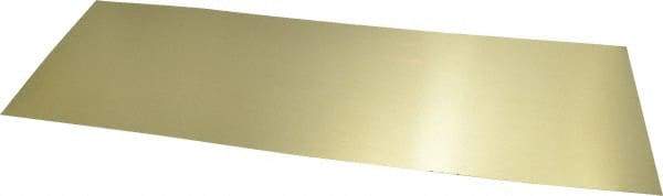 Made in USA - 10 Piece, 18 Inch Long x 6 Inch Wide x 0.01 Inch Thick, Shim Sheet Stock - Brass - A1 Tooling