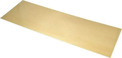 Made in USA - 10 Piece, 18 Inch Long x 6 Inch Wide x 0.012 Inch Thick, Shim Sheet Stock - Brass - A1 Tooling