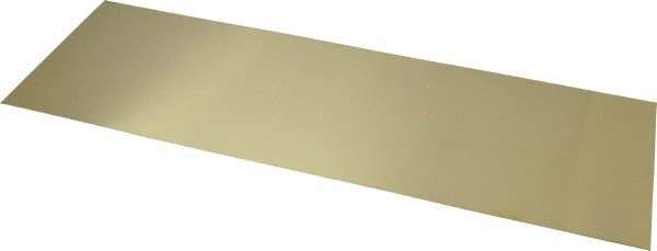 Made in USA - 10 Piece, 18 Inch Long x 6 Inch Wide x 0.02 Inch Thick, Shim Sheet Stock - Brass - A1 Tooling