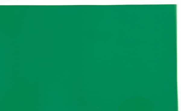 Made in USA - 1 Piece, 10" Wide x 20" Long Plastic Shim Stock Sheet - Green, ±10% Tolerance - A1 Tooling