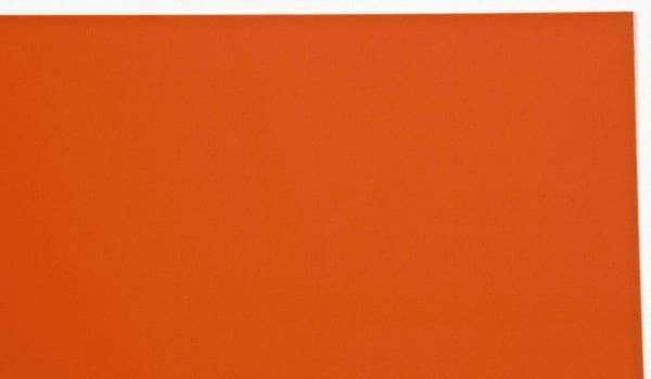 Made in USA - 1 Piece, 20" Wide x 20" Long Plastic Shim Stock Sheet - Coral (Color), ±10% Tolerance - A1 Tooling