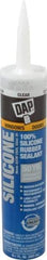 DAP - 10.1 oz Tube Clear RTV Silicone Joint Sealant - -40 to 400°F Operating Temp, 10 to 20 min Tack Free Dry Time, 24 hr Full Cure Time - A1 Tooling