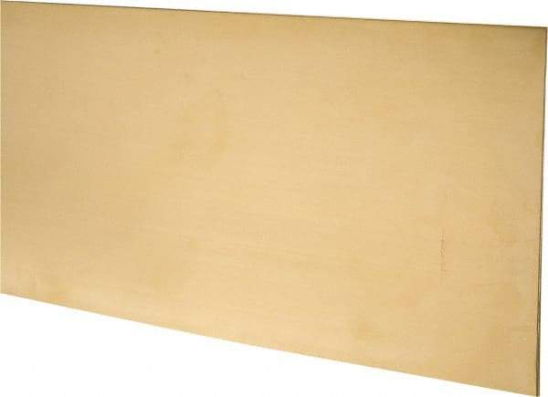 Made in USA - 2 Piece, 25 Inch Long x 6 Inch Wide x 0.025 Inch Thick, Shim Sheet Stock - Brass - A1 Tooling