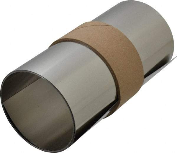 Made in USA - 1.25 m Long x 150 mm Wide x 0.3 mm Thick, Roll Shim Stock - Stainless Steel - A1 Tooling