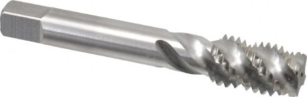 Balax - 5/8-11 UNC 4 Flute Modified Bottoming Spiral Flute Tap - Powdered Metal, Bright Finish, 3-13/16" OAL, Right Hand Flute, Right Hand Thread, Oversize, H7, Series BX200 - A1 Tooling