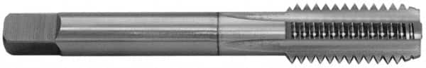 Balax - 7/16-14 UNC 4 Flute TiN Finish Cobalt Straight Flute Machine Tap - Bottoming, Right Hand Thread, 3-5/32" OAL, 0.95" Thread Length, H3 Limit, Oversize - Exact Industrial Supply