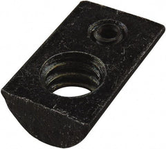 80/20 Inc. - 10.03mm Wide, Open Shelving Accessory/Component - Black Zinc Finish, 16mm Long, Use with 25 Series - A1 Tooling