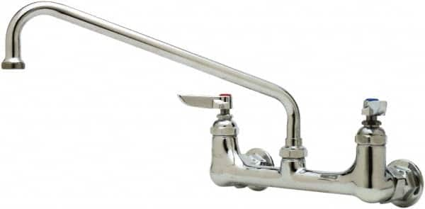 T&S Brass - Wall Mount, Kitchen Faucet without Spray - Swivel Base Faucet, Lever Handle, Low Spout, No Drain - A1 Tooling