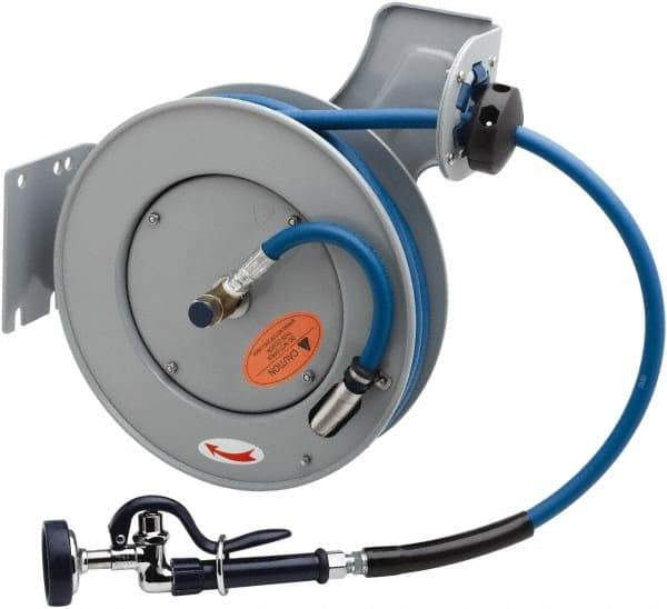 T&S Brass - 35' Spring Retractable Hose Reel - 300 psi, Hose Included - A1 Tooling