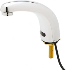 T&S Brass - Deck Mounted Single Hole Electronic User Adjustable Temperature Control Mixer Faucet - Powered by 120 Volt AC/DC, 5" Cast Spout, Single Hole Mounting Centers - A1 Tooling