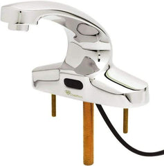 T&S Brass - Deck Plate Mounted Electronic User Adjustable Temperature Control Mixer Faucet - Powered by 120 Volt AC/DC, 5" Cast Spout, 4" Mounting Centers - A1 Tooling