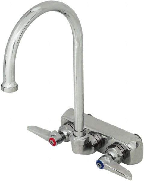 T&S Brass - Standard, 2 Way Design, Wall Mount, Workboard Wall Mount Faucet - 8-3/4 Inch Spout, Lever Handle - A1 Tooling