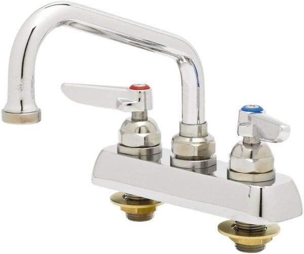 T&S Brass - Standard, 2 Way Design, Deck Mount, Workboard Deck Mount Faucet - 6 Inch Spout, Lever Handle - A1 Tooling