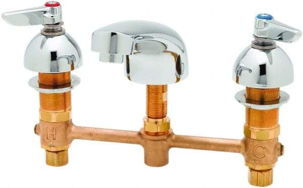 T&S Brass - Lever Handle, Deck Mounted Bathroom Faucet - Two Handle, No Drain, Standard Spout - A1 Tooling