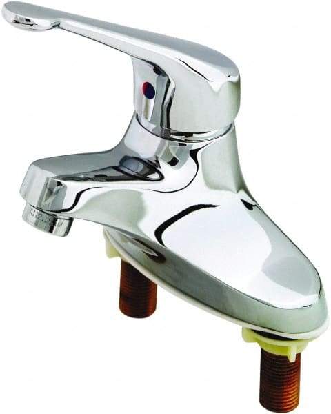 T&S Brass - Multi Position Handle, Deck Mounted Bathroom Faucet - One Handle, No Drain, Standard Spout - A1 Tooling