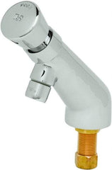 T&S Brass - Push Button Handle, Deck Mounted Bathroom Faucet - One Handle, No Drain, 6 Cast Spout - A1 Tooling