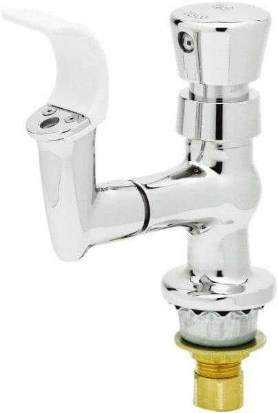 T&S Brass - Faucet Mount, Single Hole Deck Mounted Single Hole Faucet - Water Bubbler, Push Button Handle, Integral Spout, No Drain - A1 Tooling