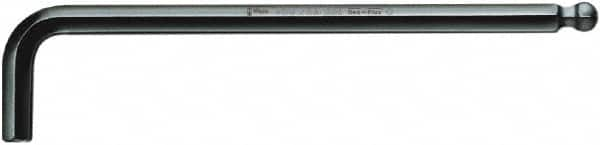 Wera - 6mm Hex, Long Arm, Hex Key - 180mm OAL, Metric System of Measurement - A1 Tooling