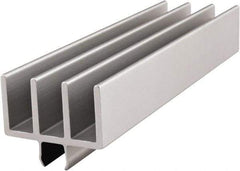 80/20 Inc. - 3 Panel, 0 to 28.58" Wide Door, Clear Anodized Aluminum Upper Door Track - 6.99mm Door Thickness - A1 Tooling