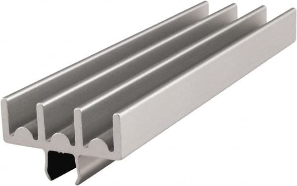 80/20 Inc. - 3 Panel, 0 to 28.58" Wide Door, Clear Anodized Aluminum Lower Door Track - 6.99mm Door Thickness - A1 Tooling