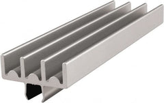 80/20 Inc. - 3 Panel, 0 to 28.58" Wide Door, Clear Anodized Aluminum Lower Door Track - 6.99mm Door Thickness - A1 Tooling