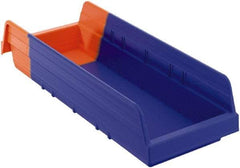 Akro-Mils - 17-7/8" Deep, Blue/Orange Hopper Shelf Bin - 4" High x 6-5/8" Wide x 17-7/8" Long - A1 Tooling