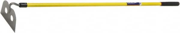 Ability One - 7" High x 10" Wide Round Steel Hoe - 62" Long Fiberglass Straight Handle - A1 Tooling