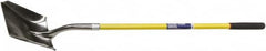 Ability One - 11-1/2" High x 9-1/2" Wide Square Steel Shovel - 48" Long Fiberglass Straight Handle - A1 Tooling