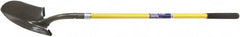 Ability One - 11" High x 8-7/8" Wide Round Steel Shovel - 48" Long Fiberglass Straight Handle - A1 Tooling