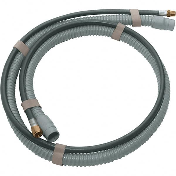 Dynabrade - 10' Long Power Sander Vacuum Hose & Air Line Assembly - 1" Diam, For Use with Random Orbital Sanders - A1 Tooling