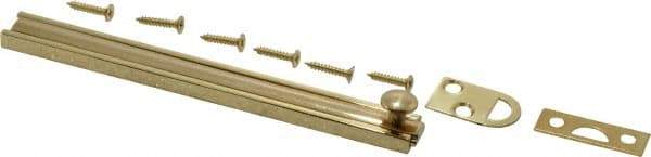 Don-Jo - 6" Long, 1/2" Wide Brass Slide Bolt - US3 Bright Brass - A1 Tooling