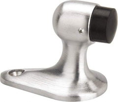 Don-Jo - 2-1/8" Projection Small Gooseneck Door Stop - Floor Mount, Satin Chrome Finish - A1 Tooling