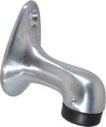 Don-Jo - 2-3/4" Projection Large Gooseneck Door Stop - Floor Mount, Satin Chrome Finish - A1 Tooling