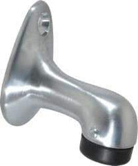 Don-Jo - 2-3/4" Projection Large Gooseneck Door Stop - Floor Mount, Satin Chrome Finish - A1 Tooling