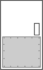 Don-Jo - 28" Long x 42" High Armor Plate - Stainless Steel - A1 Tooling