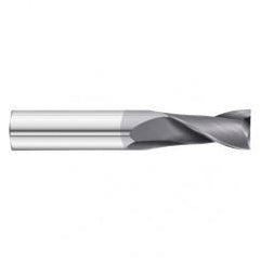 22mm Dia. x 100mm Overall Length 2-Flute Square End Solid Carbide SE End Mill-Round Shank-Center Cut-TiAlN - A1 Tooling