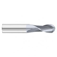 3/8 x 1 x 2-1/2 2 Flute Ball Nose  End Mill- Series 3215SD - A1 Tooling