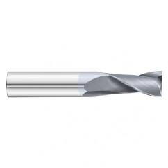 7/16 Dia. x 2-3/4 Overall Length 2-Flute Square End Solid Carbide SE End Mill-Round Shank-Center Cut-TiCN - A1 Tooling